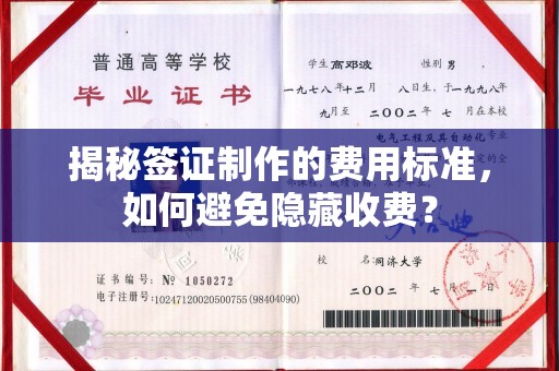 武清揭秘签证制作的费用标准，如何避免隐藏收费？